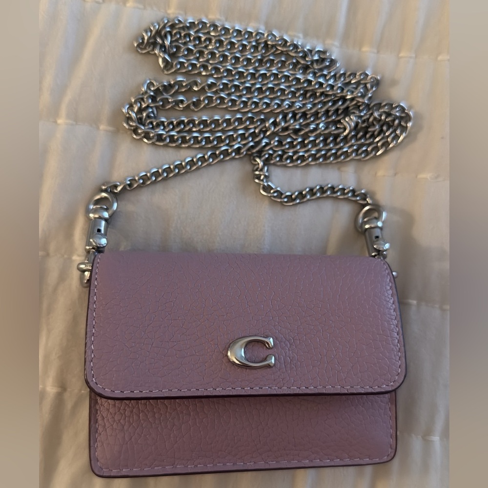 Coach Lavender Leather Crossbody Bag